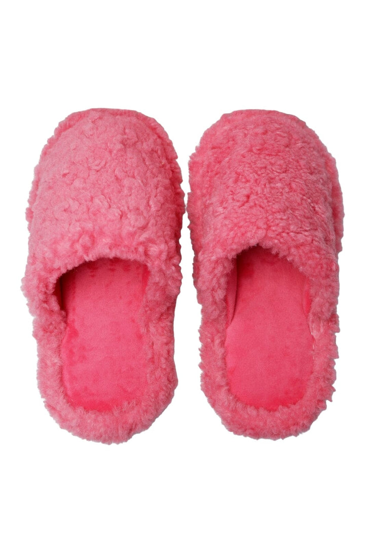 Forudbestilling - Black Colour - Bcfluffy Boucle Slippers 7022 - Coral Hjemmesko & sutsko 