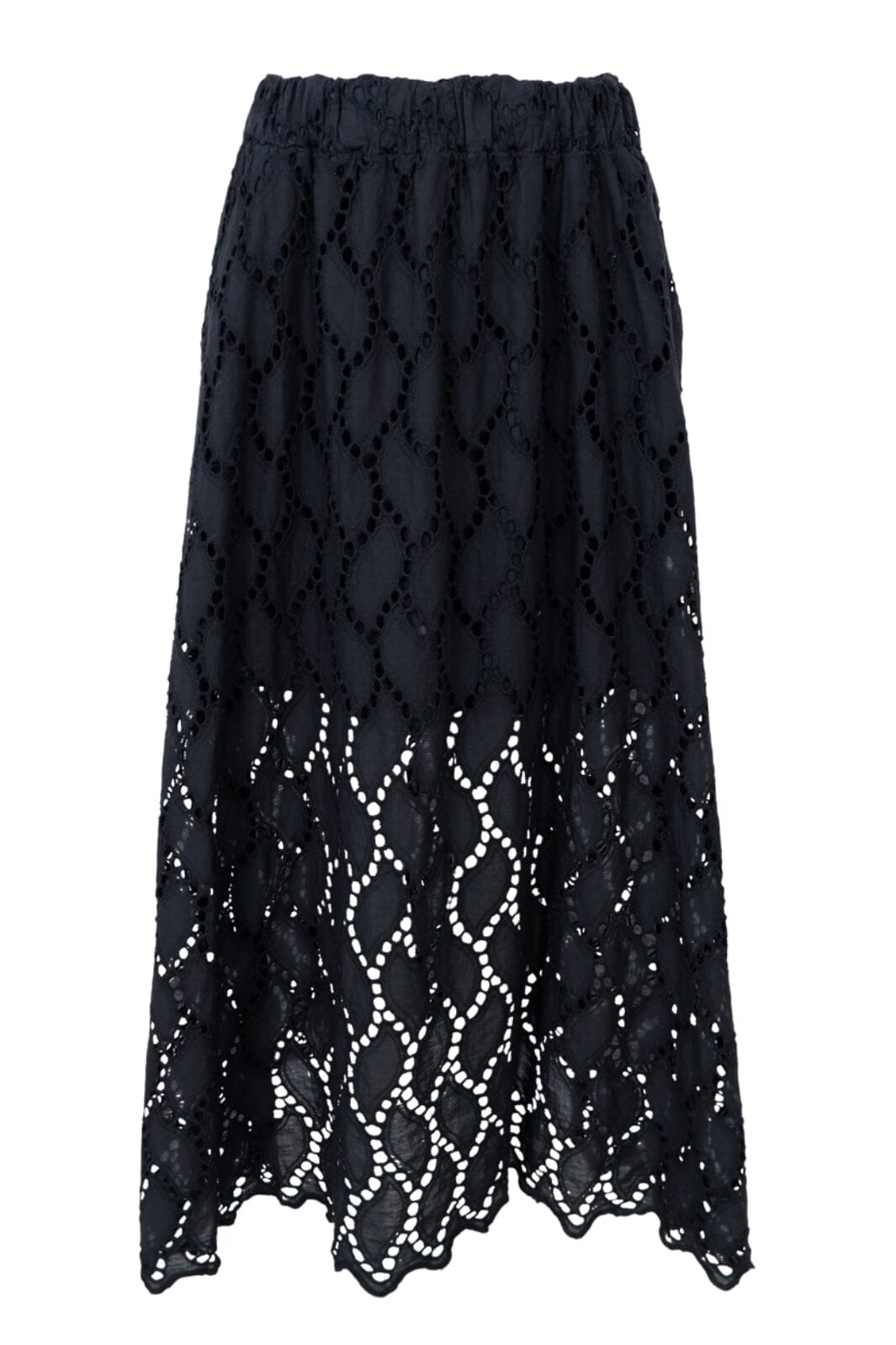 Forudbestilling - Black Colour - Bcfreya Cut Out Lace Skirt - Black Nederdele 