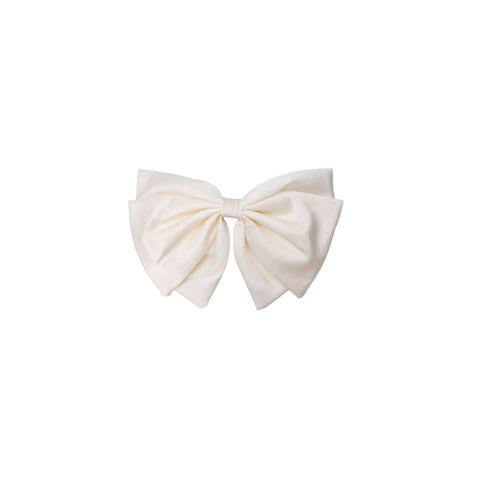 Forudbestilling - Black Colour - Bcina Satin Bow Barette - Off White Hårspænder 