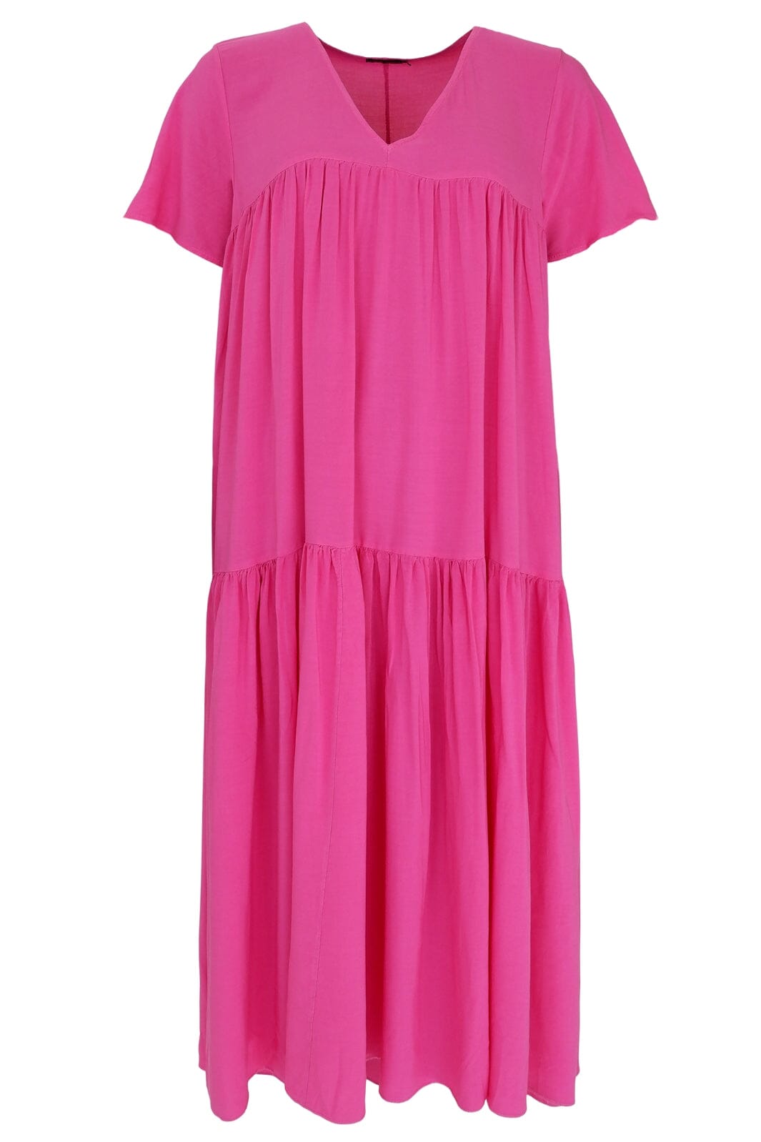 Forudbestilling - Black Colour - Bclexanne Ss Long Dress - Pink (Juni) Kjoler 