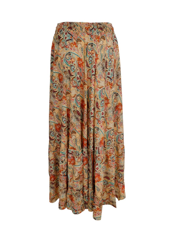 Forudbestilling - Black Colour - Bcluna Maxi Frill Skirt - Botanical Peach Nederdele 