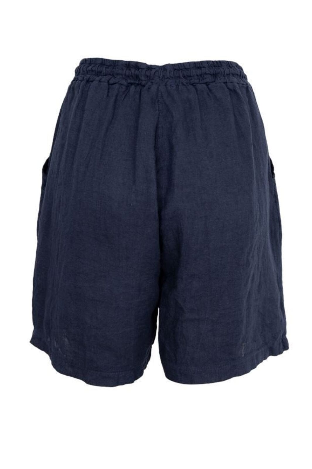 Forudbestilling - Black Colour - Bcmelina Linen Shorts 40575 - Navy