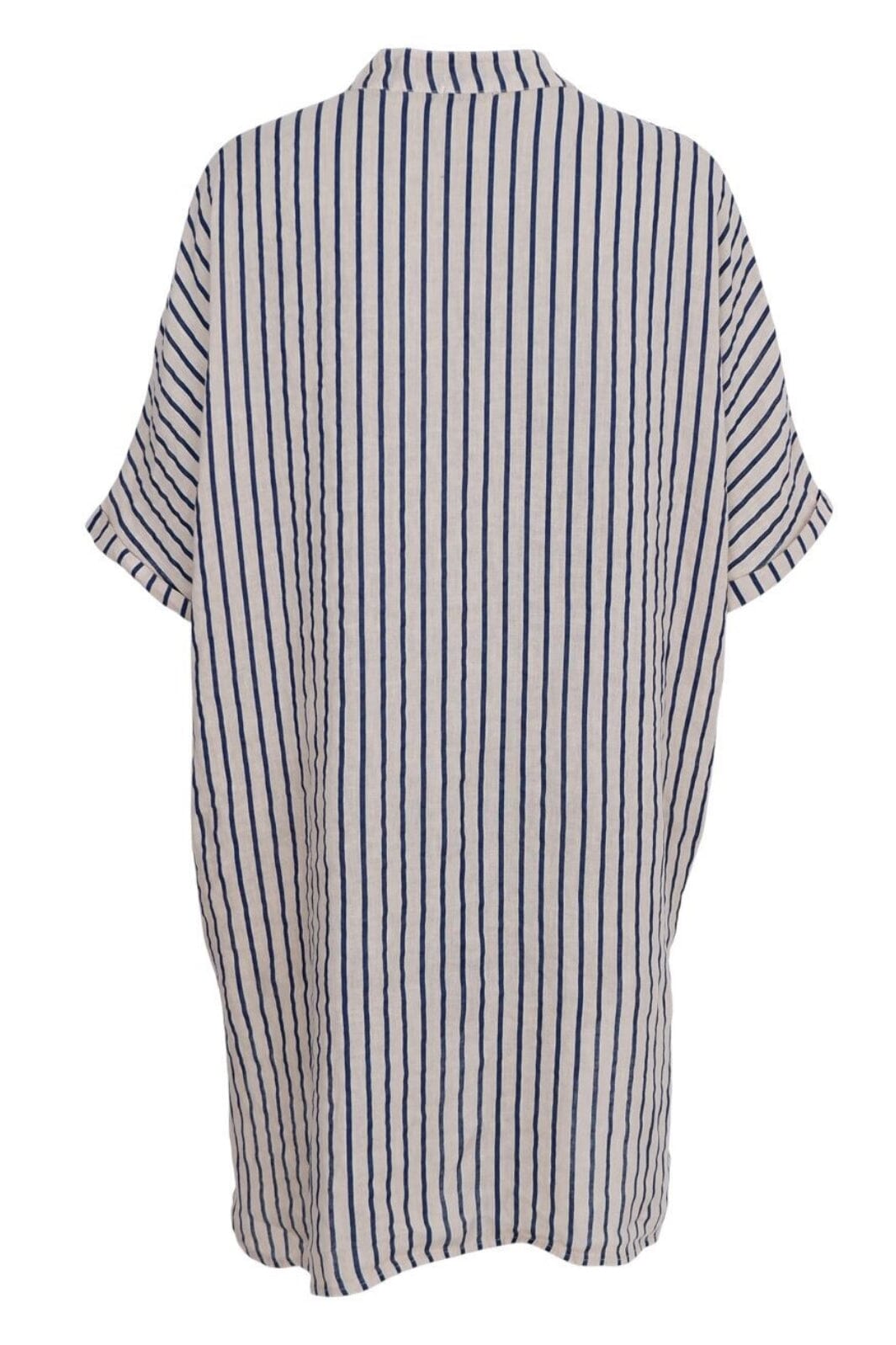 Forudbestilling - Black Colour - Bcmelina Linen Tunic 40574 - Navy Stripe