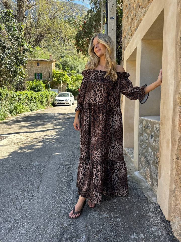 Forudbestilling - BYIC - Sigridic Long Dress - lp Leo Print Kjoler 