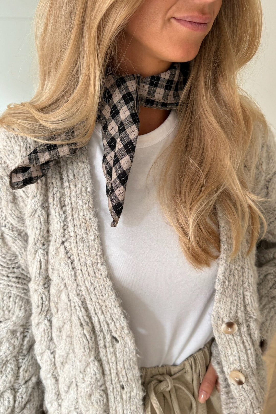 Forudbestilling - BYIC - Sofic Scarf - dc Dark Checks Tørklæder 