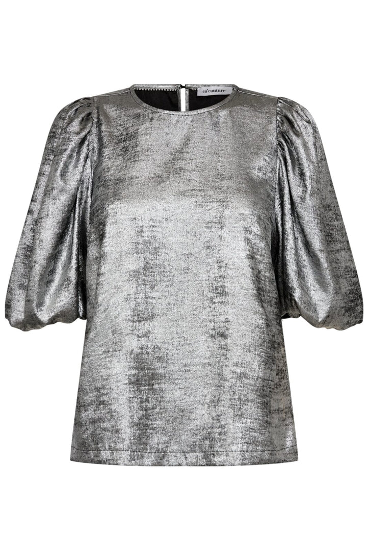 Forudbestilling - Co´couture - Cc Puff Blouse 35404 - 930 Silver Bluser 