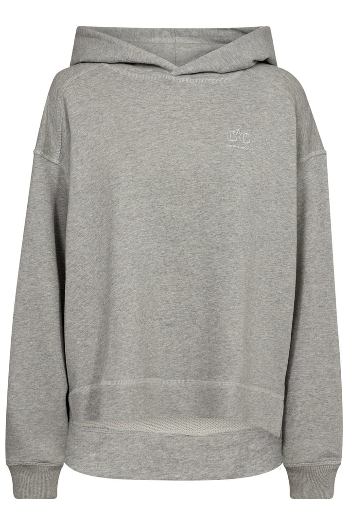 Forudbestilling - Co´couture - Cleancc Hoodie Sweat 37029 - 57 Grey Melange Sweatshirts 