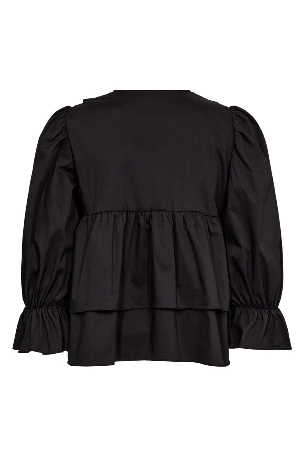 Forudbestilling - Co´couture - Cocc Crisp Collar Blouse 35606 - 96 Black Skjorter 