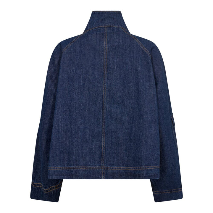 Forudbestilling - Co´couture - Delinacc Denim Box Jacket 30170 - 555 Dark Denim Jakker 