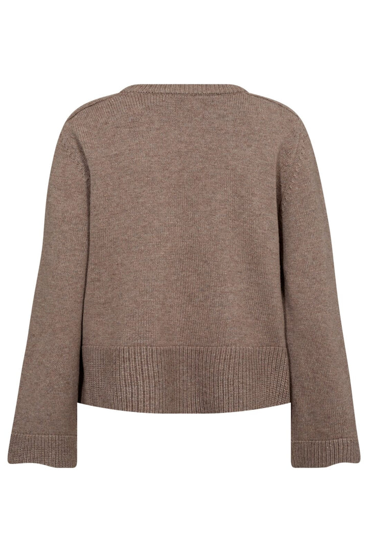 Forudbestilling - Co´couture - Majacc O Button Knit 32142 - 26 Latté Strikbluser 