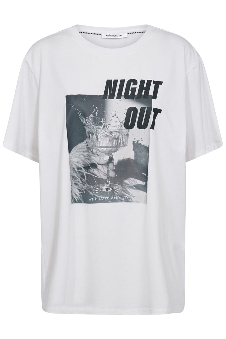 Forudbestilling - Co´couture - Nightcc Out Oversize Tee 33114 - 4000 White T-shirts 