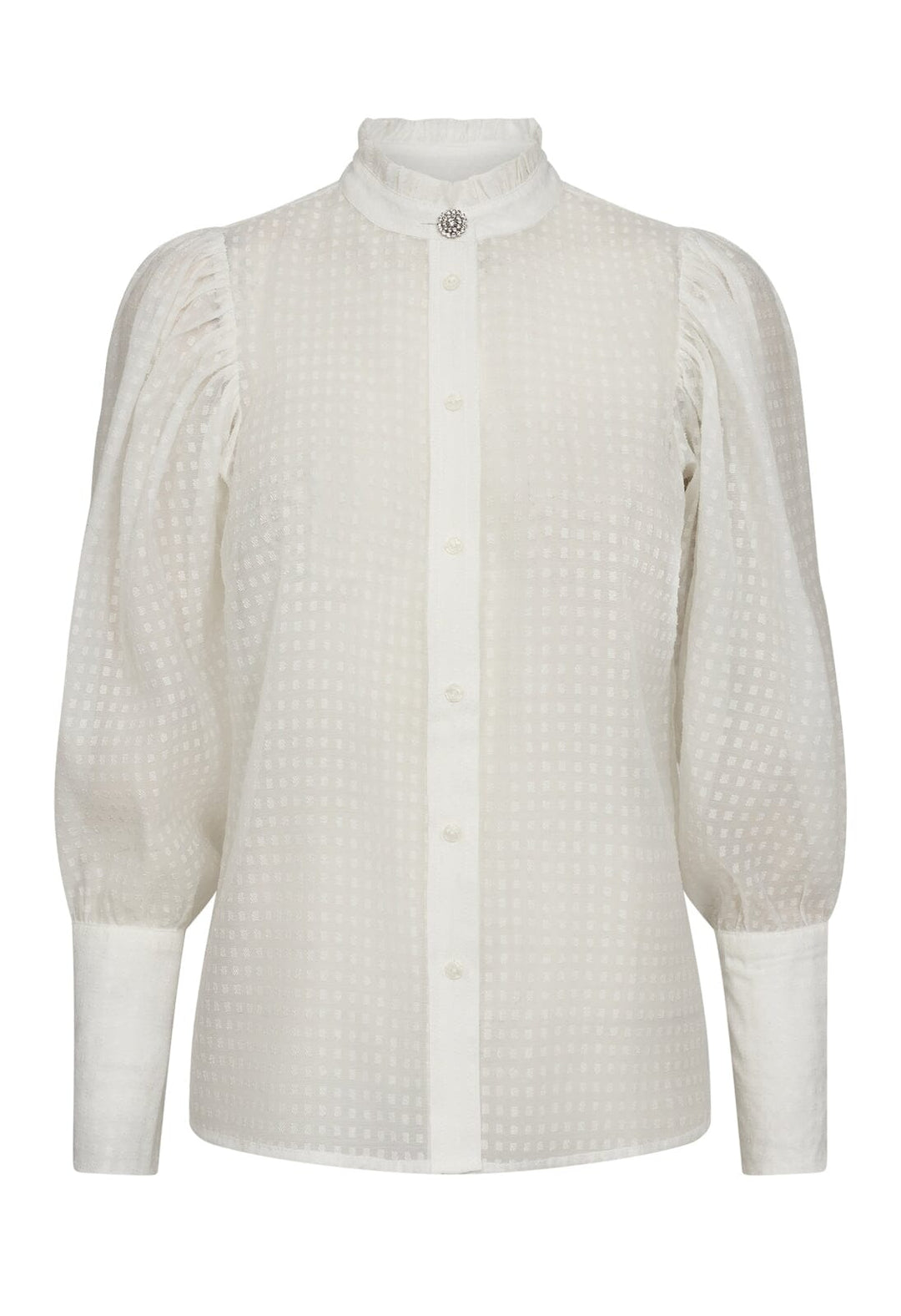 Forudbestilling - Co´couture - Orioncc Organza Puff Shirt 35654 - 4000 White Skjorter 