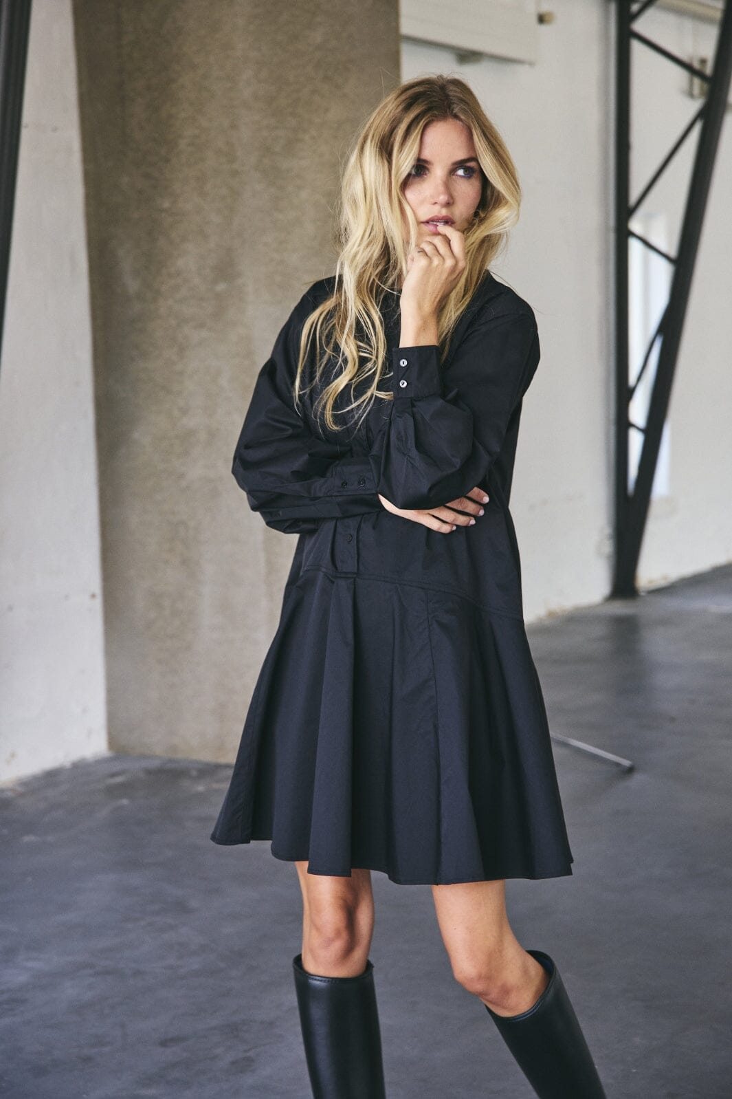 Forudbestilling - Co´couture - Poppycc Shirt Dress 36429 - 96 Black