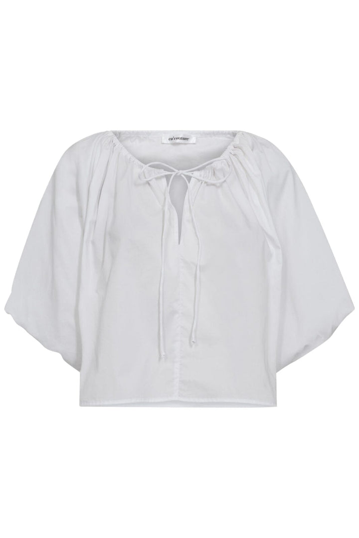 Forudbestilling - Co´couture - Primacc Puff Blouse 35507 - 4000 White Skjorter 