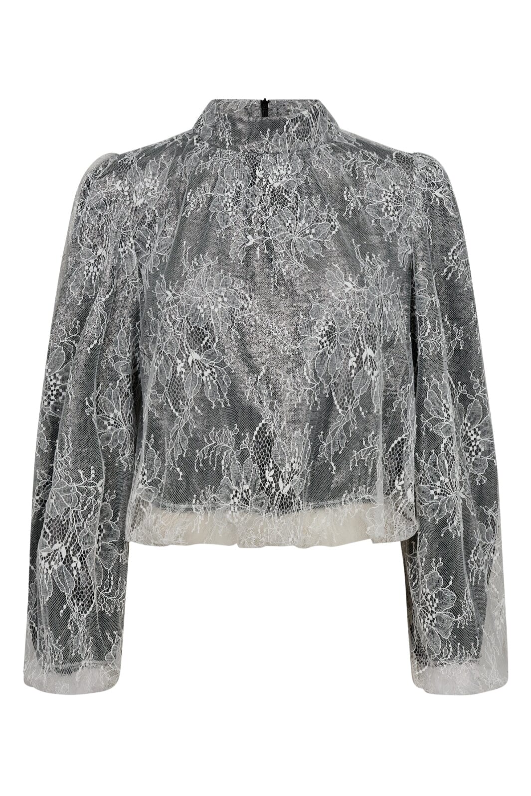 Forudbestilling - Co´couture - Similicc Lace Balloon Blouse 35636 - 199 Bone Bluser 