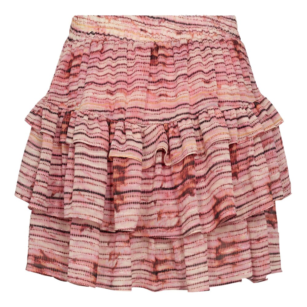 Forudbestilling - Co´couture - Tiecc Line Frill Skirt 34133 - 4713 Bubblegum Nederdele 