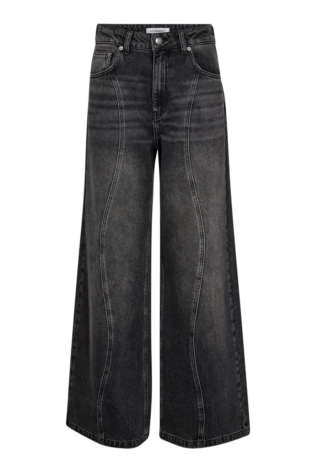 Forudbestilling - Co´couture - Vickycc Wave Jeans 31337 - 96 Black Bukser 