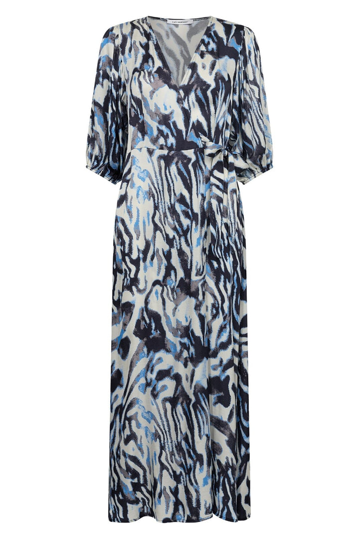 Forudbestilling - Co´couture - Zebralinecc Wrap Dress 36294 - 210 Sky Blue Kjoler 