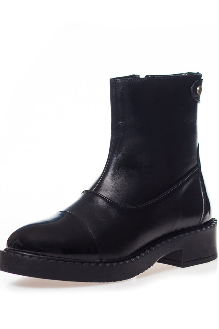 Forudbestilling - Copenhagen Shoes - Amie Boots Patent - 0011 Black Patent Støvler 