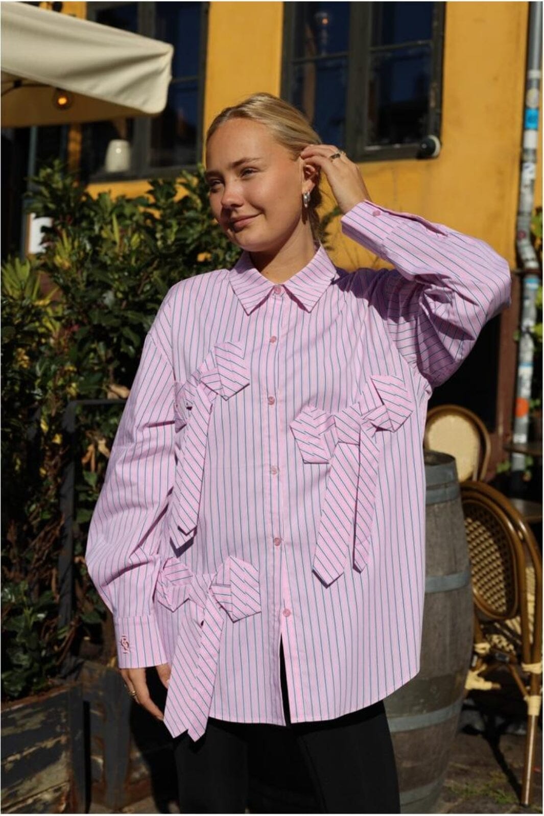 Forudbestilling - Cras - Kind Shirt CE1006 - 8082 Kind Pink Stripe Skjorter 