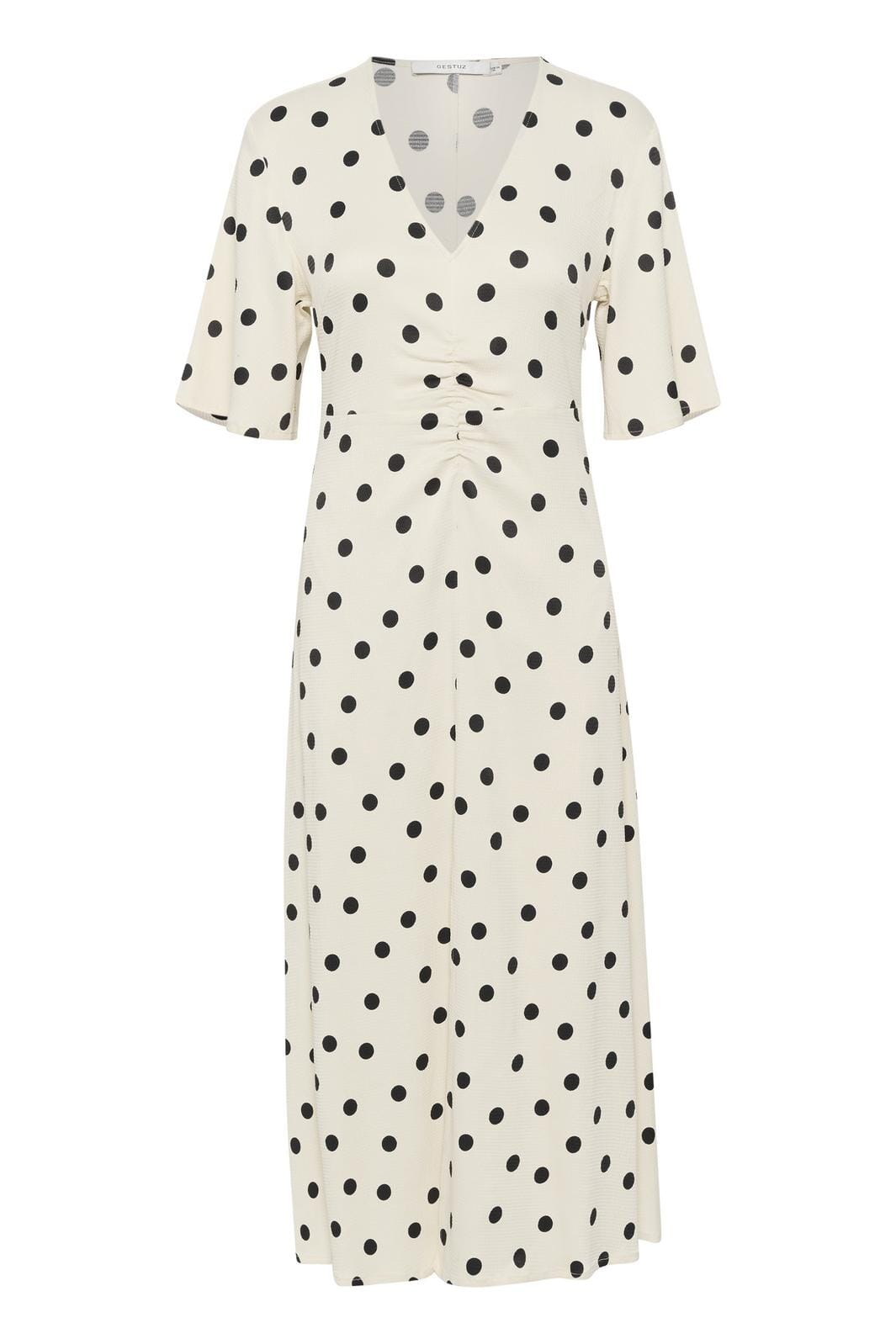 Gestuz - DottiaGZ P midi dress - Afterglow with black dot