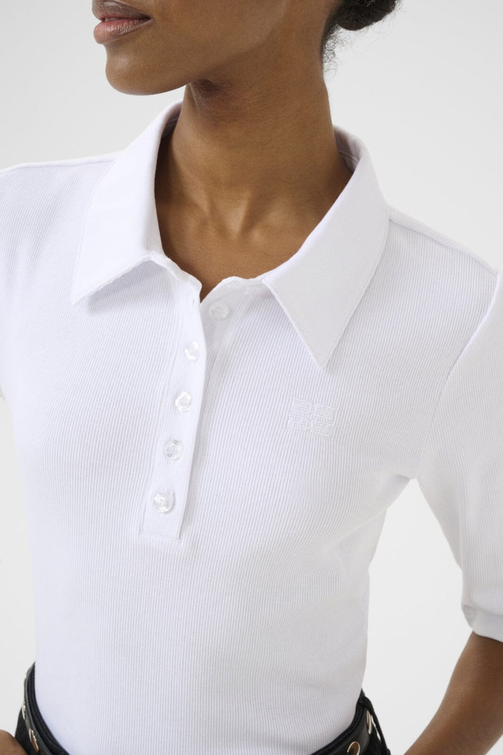 Gestuz - Gzdrew Polo Top 10910593 - 110601 Bright White