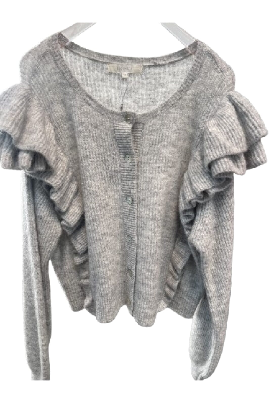 Forudbestilling - Gossia - Annsofigo Cardigan - Light Grey Melange Cardigans 