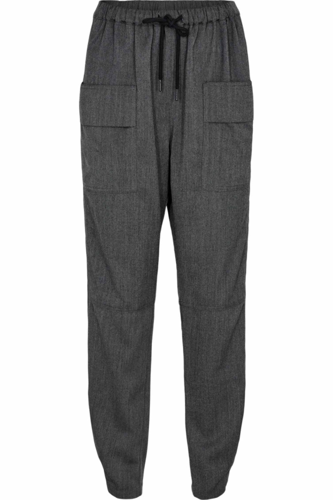 Forudbestilling - Gossia - ThillaGO Herringbone Pant - Black/Grey (August) Bukser 