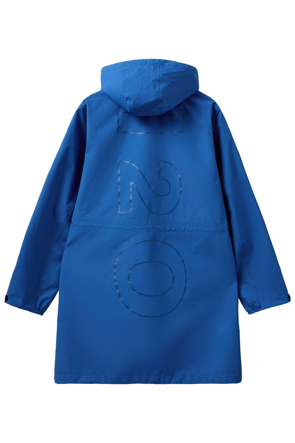 H2O - Rømø Logo Lw Rain Long Jacket 100982 - 2610 - Blue