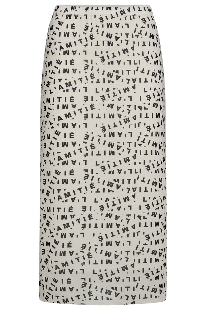 Haute L'Amitié - L'Amitié Mesh Pencil Skirt HL10077 - Pearl/Mocca