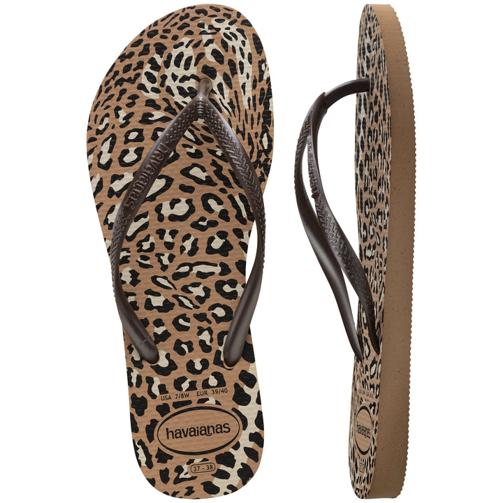 Forudbestilling - Havaianas - Slim Animals - Rose Gold/Cafe Badesandaler 