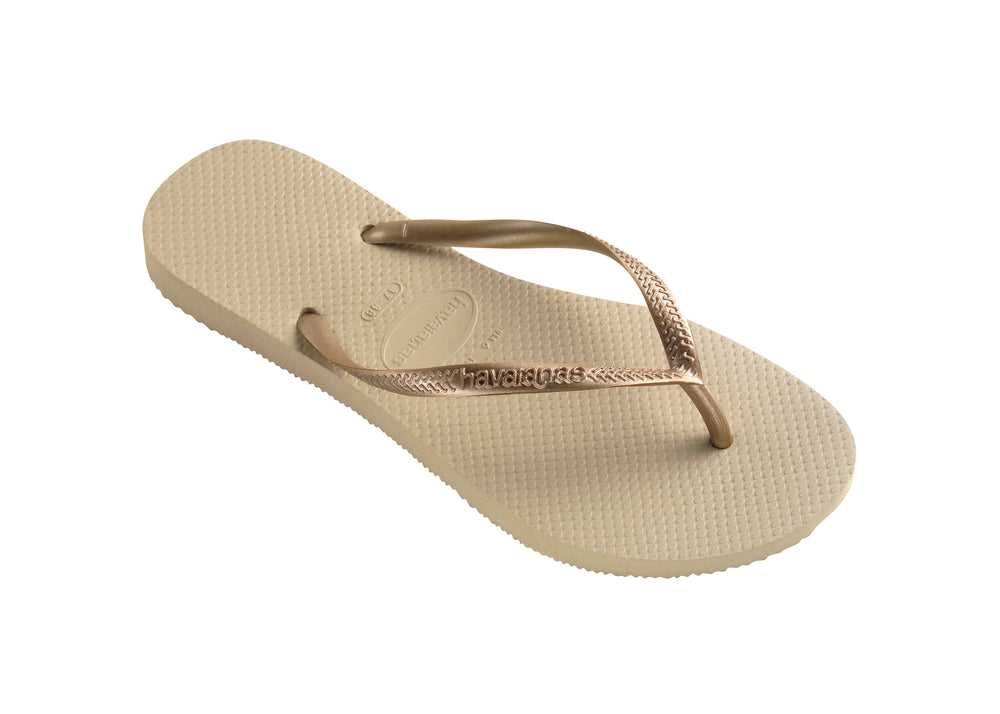 Forudbestilling - Havaianas - Slim - SandGrey/LightGolden Badesandaler 