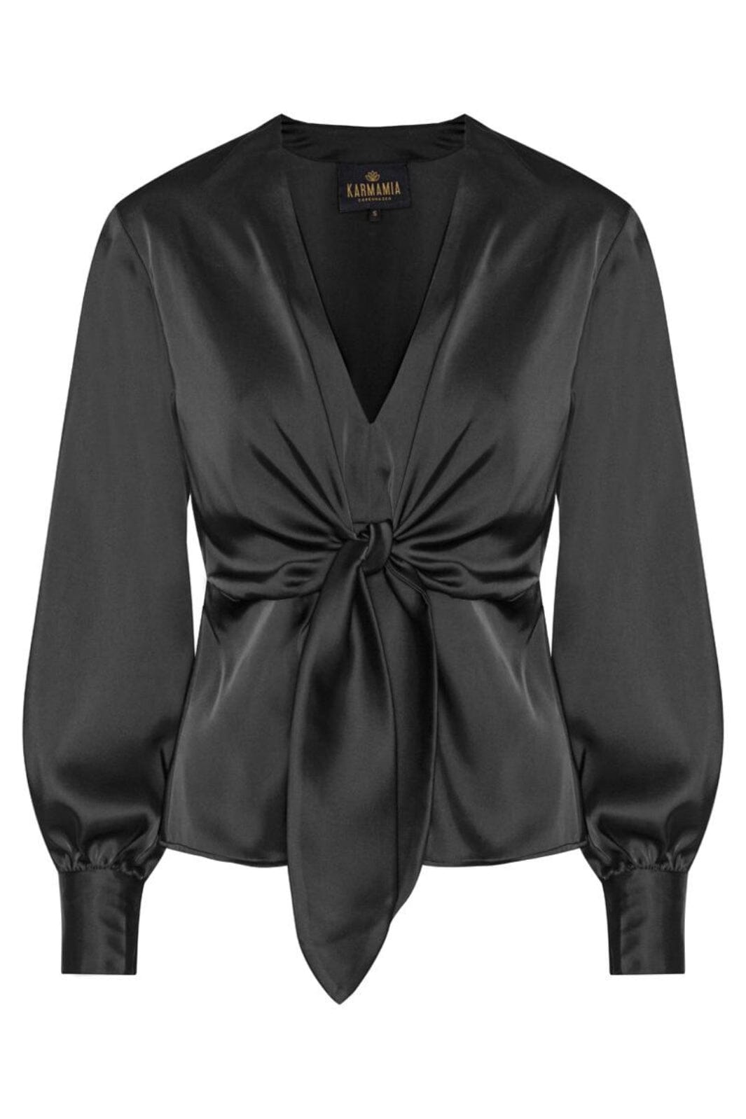 Forudbestilling - Karmamia - Blair Blouse - Semi Rich Black Bluser 