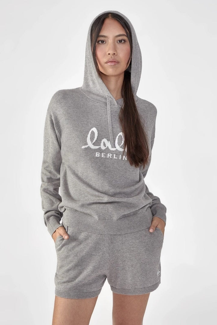 Lala Berlin - Knit Hoodie Kaiko 10009902 - Grey