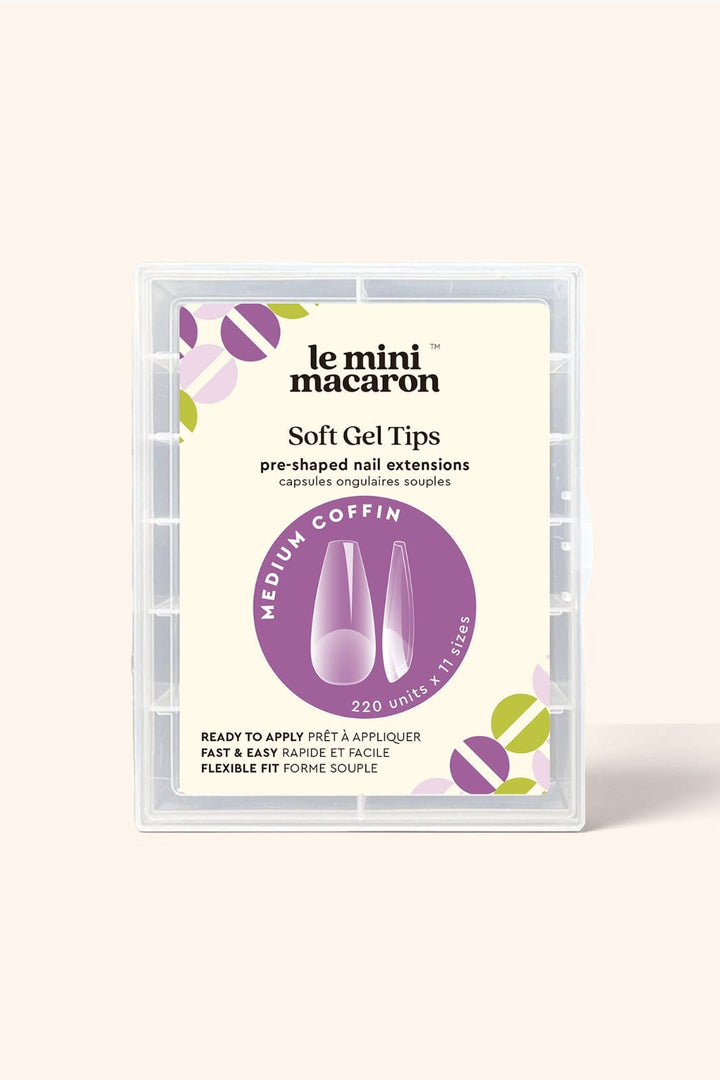 Le Mini Macaron - Le Gel Nail Tips (220 Stk) GNT004 - Medium Coffin