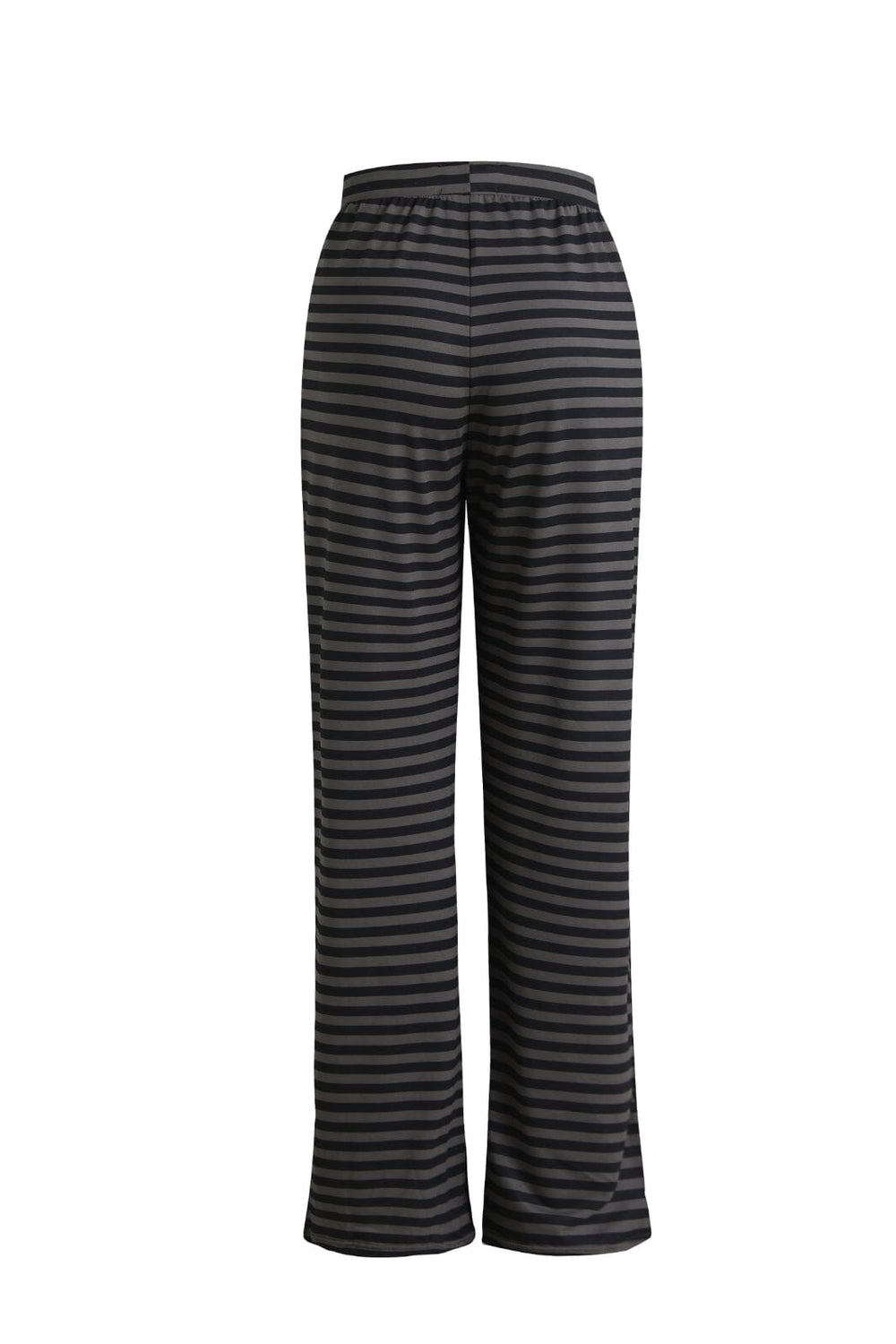 Forudbestilling - Liberte - Alma-Wide-Pants - Dark Grey Black Stripe Bukser 