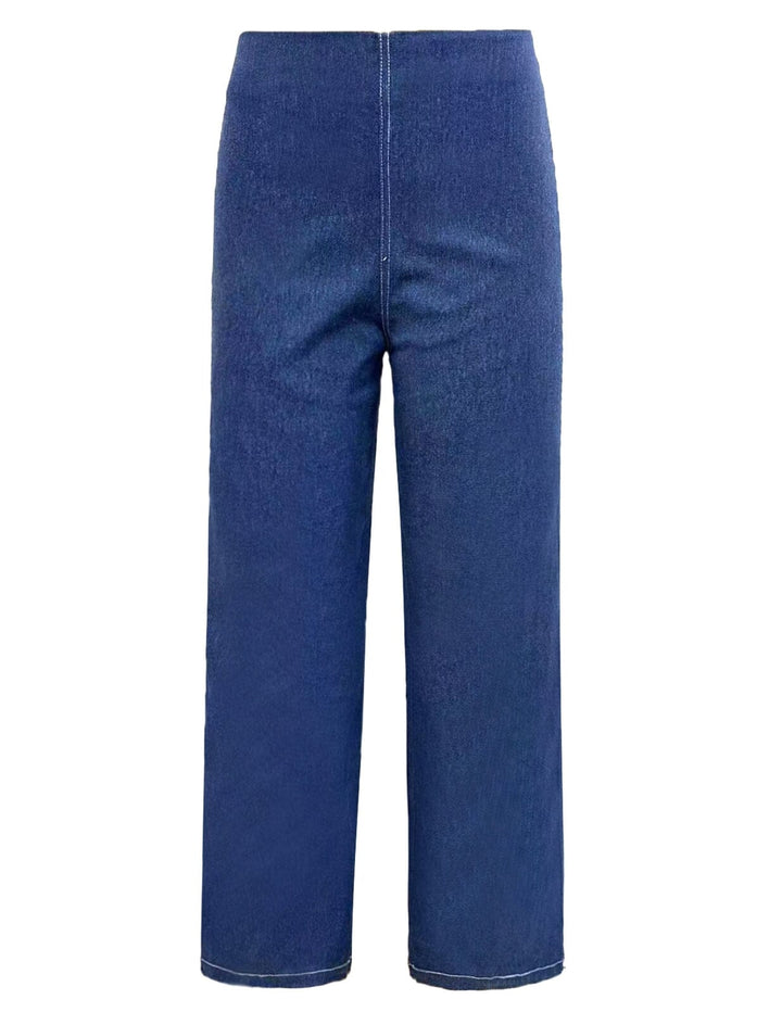 Forudbestilling - Liberte - Asta-Wide-Pants - Blue Denim Bukser 