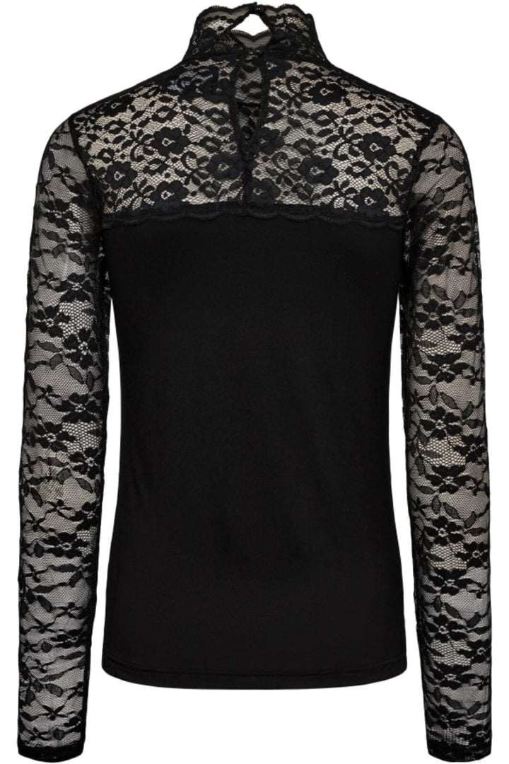 Forudbestilling - Liberte - Lisa-Ls-Lace-Blouse - Black Bluser 