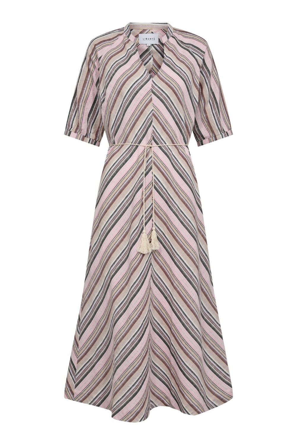 Forudbestilling - Liberte - Martini-Dress - Brown Rose Stripe (April) Kjoler 