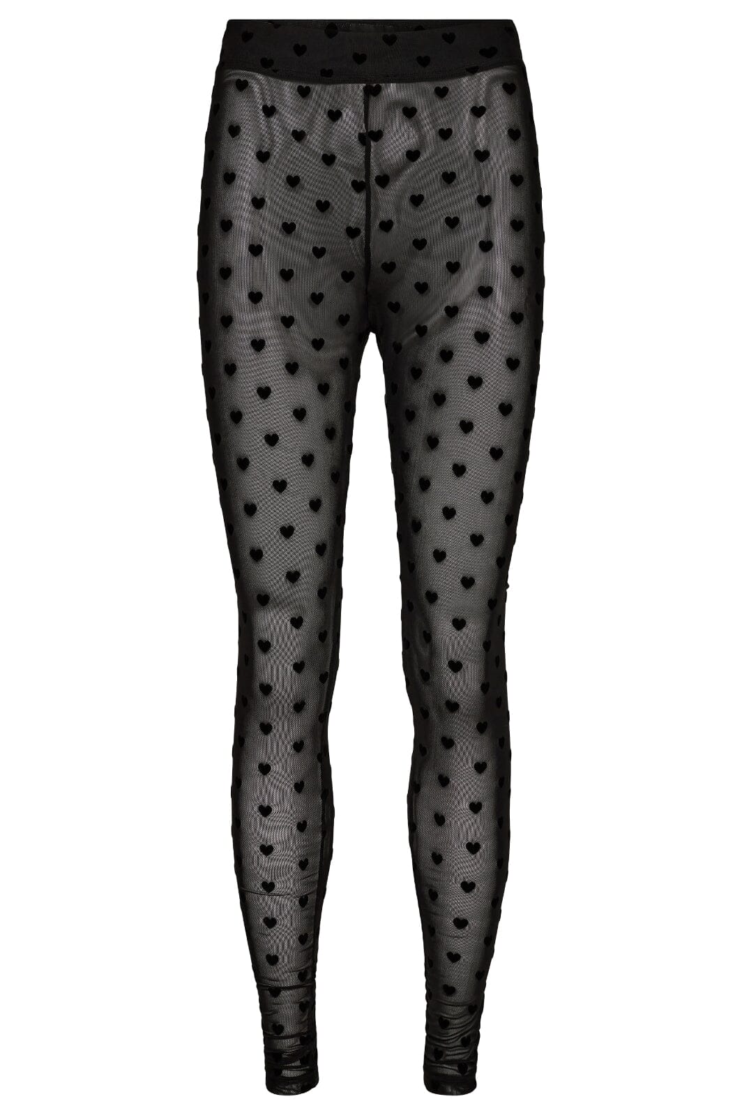 Forudbestilling - Liberte - Mesh-Legging - Black Flock Heart Leggings 