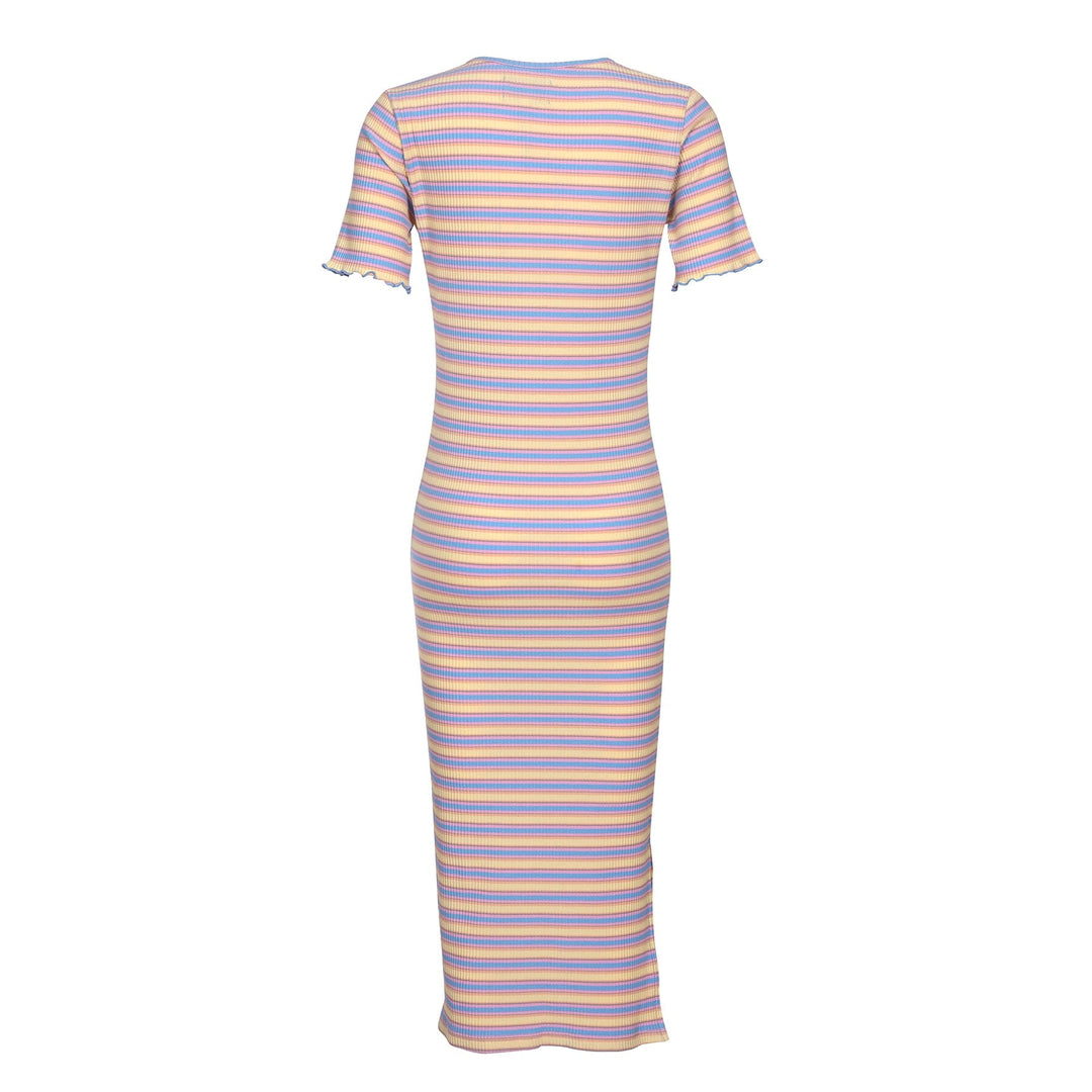 Forudbestilling - Liberte - Natalia-Ss-Dress - Yellow Rose Blue Stripe Kjoler 