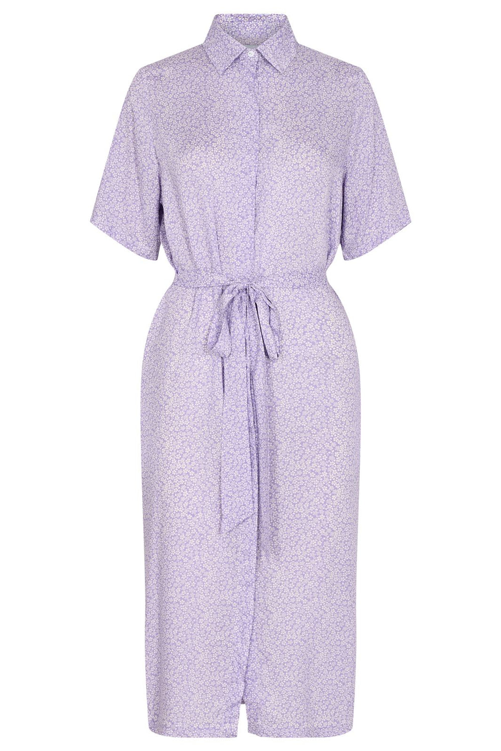 Forudbestilling - Liberte - Nikoline Ss Dress - Lavender Flower (Maj/Juni) Kjoler 