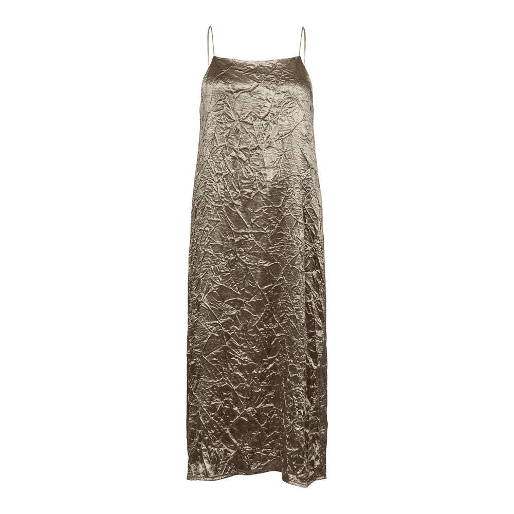 Forudbestilling - Liberte - Opeya-Strap-Dress - Brown Metallic Kjoler 