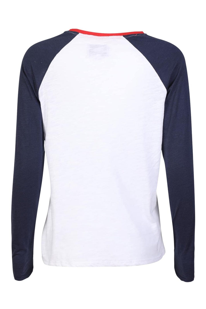 Liberte - Ulla-Ls-Raglan-Tshirt 22161 - Navy White Red