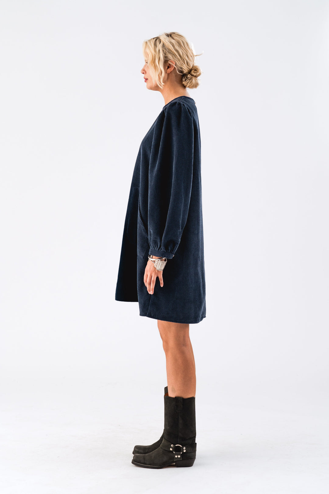 Forudbestilling - Lollys Laundry - Carlall Short Dress Ls - 23 Dark Blue Kjoler 