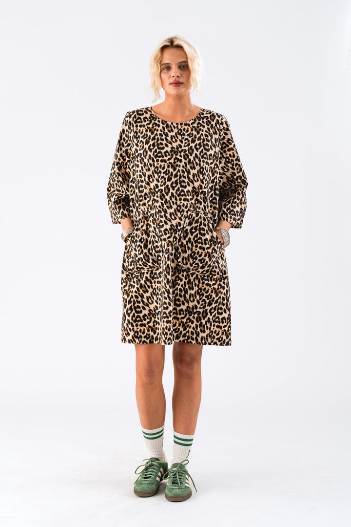 Forudbestilling - Lollys Laundry - Carlall Short Dress Ss - 72 Leopard Print Kjoler 