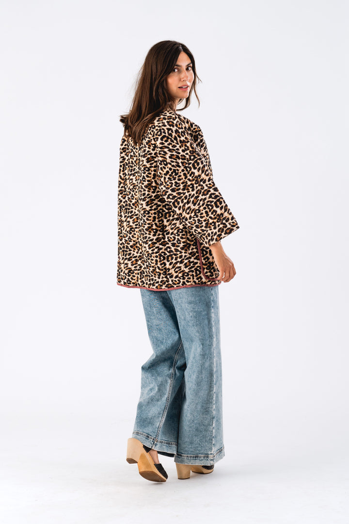 Forudbestilling - Lollys Laundry - Lulull Jacket 3/4 - 72 Leopard Print Jakker 