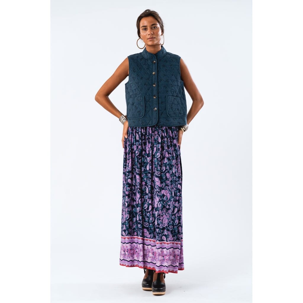 Forudbestilling - Lollys Laundry - Sunsetll Maxi Skirt24527-2030 - 74 Flower Print Nederdele 