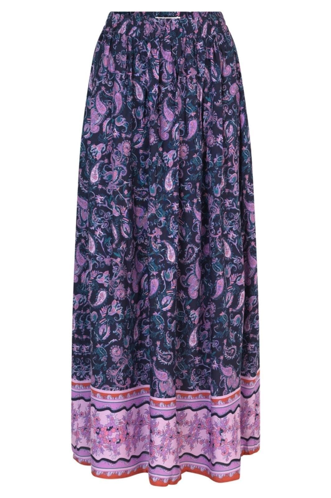 Forudbestilling - Lollys Laundry - Sunsetll Maxi Skirt24527-2030 - 74 Flower Print Nederdele 