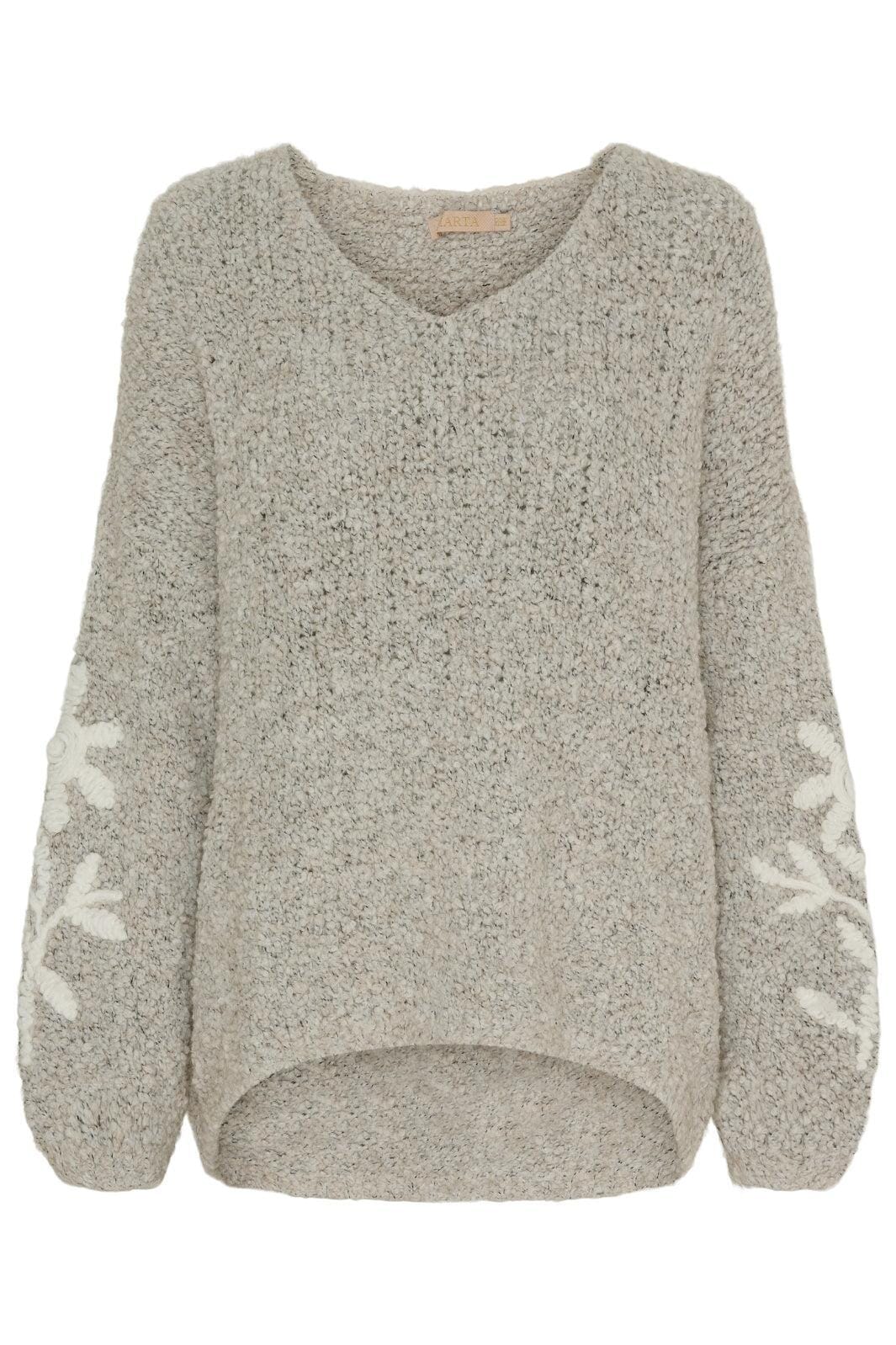 Forudbestilling - Marta Du Chateau - Mdciria Knit - Almond Strikbluser 